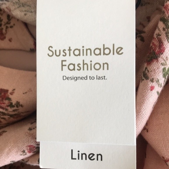 House Of Harlow 1960 Linen Blend Floral Halter Mini Dress sz Large NWT - Picture 7 of 15